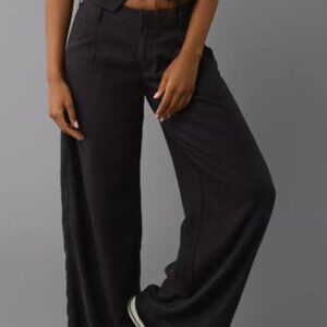 AE Linen-Blend Poppy Trouser 8-Long